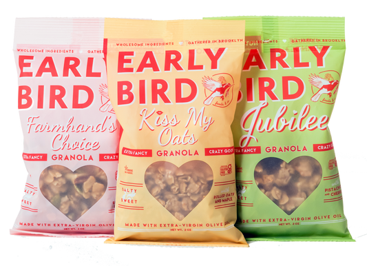 TRIO - 2 OZ "GRAB & GO" BAGS - Early Bird Foods & Co.