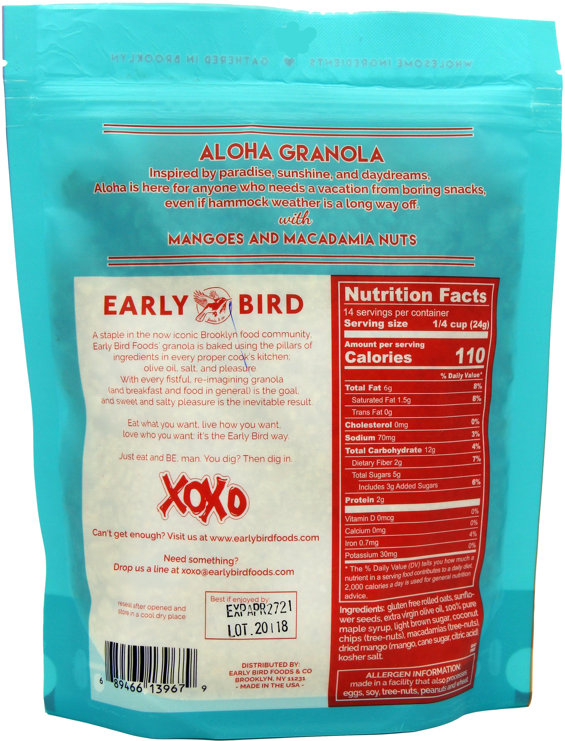 ALOHA - Early Bird Foods & Co.